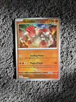 Groudon 049/131 Master Ball Rare Prismatic Evolutions Pokemon Near Mint - Image 1