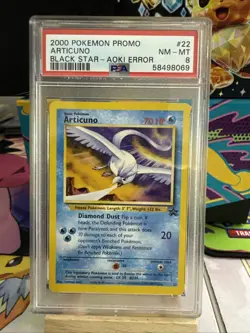 Pokemon Card PSA 8 Articuno Promo Aoki Error - Image 1