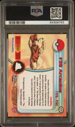 PSA 10 Pokemon Topps Chrome Arcanine #59 - Image 2