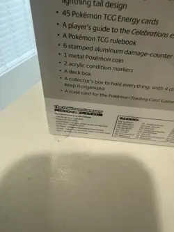 Pokemon TCG Celebrations Pokemon Center Elite Trainer Box 2021. Tear in Seal. - Image 5