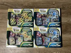 Pokemon TCG Glaceon V Star (x2) and Leafeon V Star (x2) Special Collection Boxes - Image 1