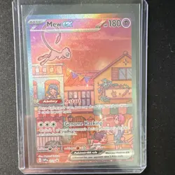 Pokemon Mew ex 053 SVP Black Star Promo Full Art Holo 180 HP Natsumi Yoshida - Image 1
