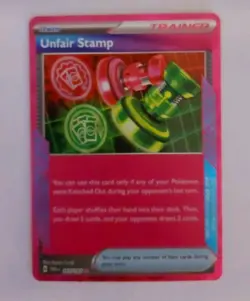 Unfair Stamp 165/167 ACE SPEC Rare Twilight Masquerade Pokemon Holo NM 1 - Image 1