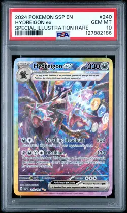 2024 POKEMON SSP EN-SURGING SPARKS SPECIAL ILLUSTRATION RARE HYDREIGON EX PSA 10 - Image 1