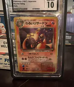 Pokemon Team Rocket Dark Charizard ULTRA RARE POKE BALL HOLO CGC 10 Gem Mint - Image 1