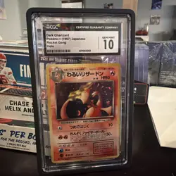 Pokemon Team Rocket Dark Charizard ULTRA RARE POKE BALL HOLO CGC 10 Gem Mint - Image 2