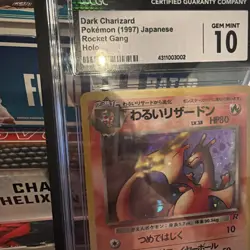 Pokemon Team Rocket Dark Charizard ULTRA RARE POKE BALL HOLO CGC 10 Gem Mint - Image 4