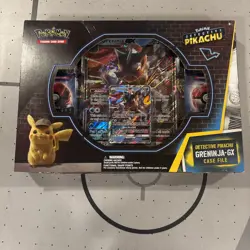 Pokemon 2019 Detective Pikachu Greninja GX Case Sealed (DAMAGED BOX) - Image 1