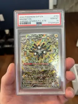 Magneton Pokemon Center Stamped Promo Surging Sparks PSA 10 - Image 3