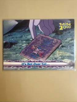 It’s Not Over Yet #70 Topps Pokemon The Movie 2000- RARE - Non Foil - Image 1