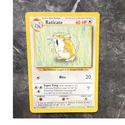Pokemon Raticate 40/102 Base Set Stage 1 60 HP Uncommon Regular WOTC 1999 - Image 1