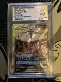 Pokemon TCG - Espeon & Deoxys Gx SM240 Tag Team - Black Star Promo - Ace 9 - Image 1