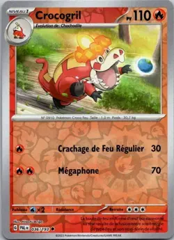 Carte Pokemon Crocogril 036/193 Reverse - 2023 - Image 1