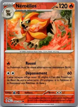 Carte Pokemon Nemelios 032/193 Reverse - 2023 - Image 1