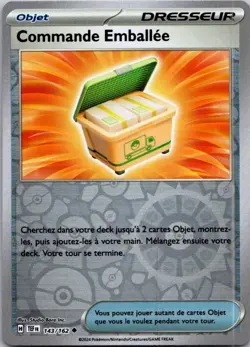 Carte Pokemon Dresseur Commande Emballee 143/162 Reverse - 2024 - Image 1
