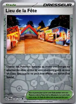 Carte Pokemon Dresseur Lieu de la Fete 149/167 Reverse 2024 - Image 1