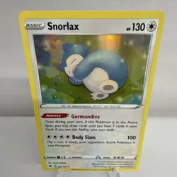 Pokemon TCG Snorlax 131/185 Swsh04 Vivid Voltage Holo Rare Basic HP130 2020 - Image 1