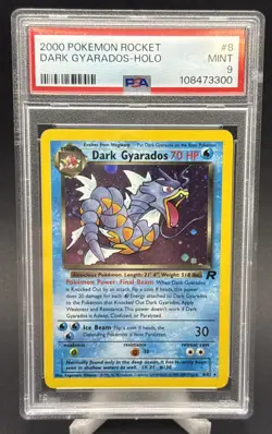 2000 Pokemon Rocket #8 Dark Gyarados Holo PSA 9 MINT - Image 1