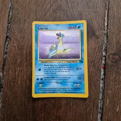 Lapras 10/62 Pokemon Holo Fossil Vintage Wizards Era Pokemon TCG - Image 2
