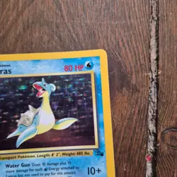 Lapras 10/62 Pokemon Holo Fossil Vintage Wizards Era Pokemon TCG - Image 4