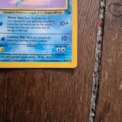 Lapras 10/62 Pokemon Holo Fossil Vintage Wizards Era Pokemon TCG - Image 5