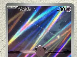 Cleffa Pokemon TCG Full Art Illustration Rare Holo Obsidian Flames 202/197 - Image 2
