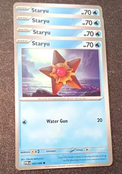Pokemon TCG 4x Staryu 020/088 Perfect Order Playset NM - Image 1