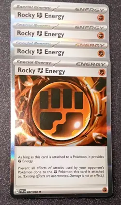 4x Rocky Fighting Energy 087/088 Me03: Perfect Order Holo PLAYSET x4 - Pokemon - Image 1