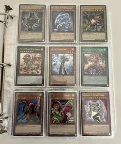 Yugioh 360 Foil Card Binder Lot Dark Magician Blue-Eyes Red-Eyes Konami - Image 2