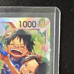 Ace & Sabo & Luffy OP13-007 Carrying on His Will SR Foil Bandai One Piece - Image 4