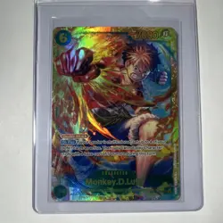 Namco One Piece CCG Monkey.D.Luffy OP13-118 Carrying on His Will Full Art Foil … - Image 1