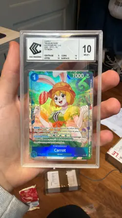 ONE PIECE TCG CARROT FRENCH TREASURE RARE OP11-049 NM ccc 10 no psa - Image 1
