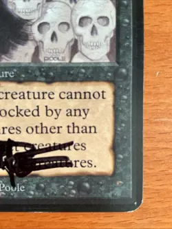 Artist Signed Alpha Edition Fear Mark Poole MTG Magic The Gathering - Image 5