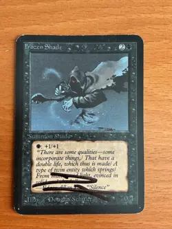 Artist Signed Alpha Frozen Shade Alpha Douglas Schuler MTG Magic the Gathering - Image 1