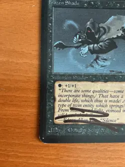 Artist Signed Alpha Frozen Shade Alpha Douglas Schuler MTG Magic the Gathering - Image 4