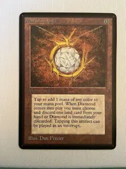 Mox Diamond - Beta & Retro Frame MTG Custom Card (2-Sided) - Playtest Card - Image 3