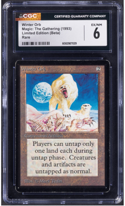 Magic: The Gathering Winter Orb Limited Edition (Beta) CGCEX/NM 6 - Image 1