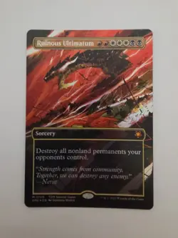 MTG - NM - Ruinous Ultimatum (Borderless) - Special Guests (SPG) - #108 - Foil - Image 1