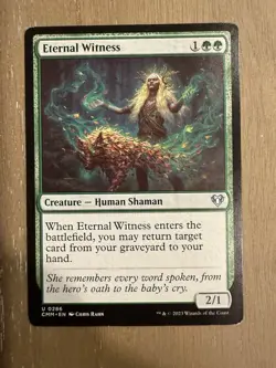 Magic The Gathering Commander Masters "Eternal Witness" 0286 UNCOMMON NM - Image 1