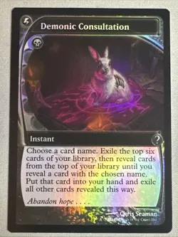 MTG / Demonic Consultation / MB2 / #181 / FOIL (Future Sight) / Uncommon / NM - Image 1
