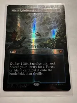 MTG Misty Rainforest Borderless, Dragonscale Foil, Special Guest Tarkir - Image 2