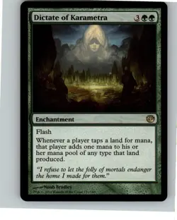 MTG Dictate of Karametra R Journey Into Nyx 121 NM Magic The Gathering - Image 1