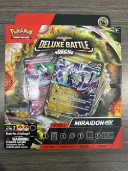 Pokemon Deluxe Battle Deck MIRAIDON ex Factory Sealed Box Ready To Play Deck - Image 1