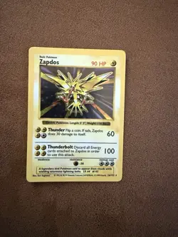 1999 Pokemon Zapdos Holo Shadowless Base Set 16/102 - Image 1