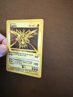 1999 Pokemon Zapdos Holo Shadowless Base Set 16/102 - Image 5
