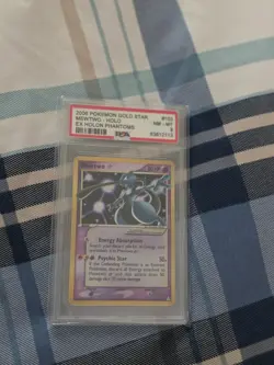 Pokemon Mewtwo Gold Star EX Holon Phantoms Holo Rare #103 PSA 8 - Image 3