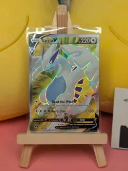 Lugia V - 185/195 - Pokemon Silver Tempest Sword & Shield Full Art Card NM - Image 1