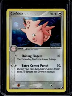 2005 Pokemon EX Unseen Forces Clefable Reverse Holo #36/115 - Image 1