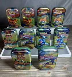 Pokemon TCG Mini Tin Various Sets *EMPTY* with Display Box - Image 2