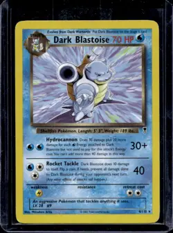 2002 Pokemon Legendary Collection Dark Blastoise Theme Deck Non Holo #4/110 - Image 1